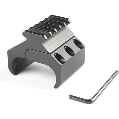 Double Tube Rifle Picatinny Rail Adaptor for 20mm Weaver Dovetail Rail Mount Tactical Hunting Bipod Flashlight Laser Sight Base