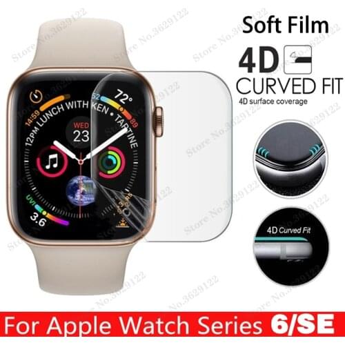 For Apple Watch Screen Protector For iWatch series 6 SE 5 4 3 2 Hydrogel Full Protective Film For Apple Watch 38mm 42mm 40/44mm