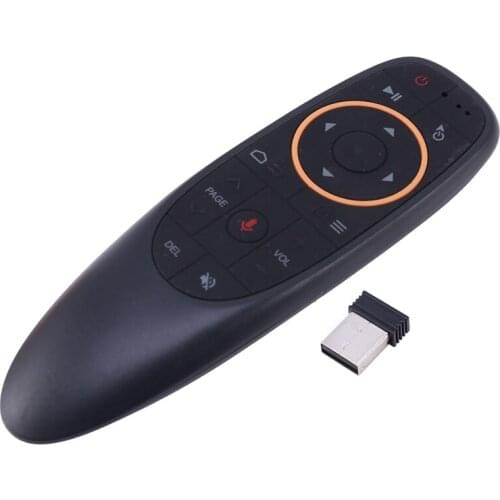 G10 Voice Air Mouse Remote, 2.4Ghz Mini Wireless Android TV Control & Infrared Learning Microphone for Computer PC Android TV