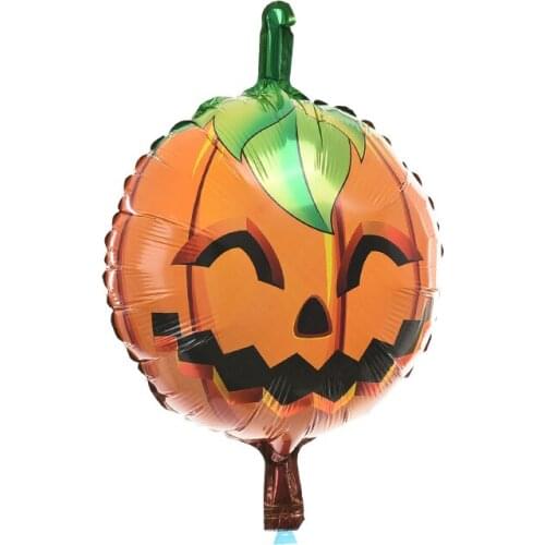 Halloween Decoration Aluminum Film Balloon Wholesale Helium Balloon Halloween Decorative Aluminum Foil Pumpkin Head 5ZHH061