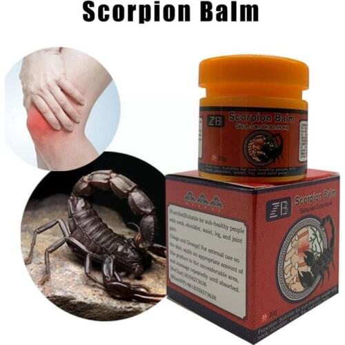 20g Scorpion Venom Analgesic Cream Treatment Joint Pain Body Neck Back Cream Ointment Muscle Arthritis Rheumatism Relif X3G5
