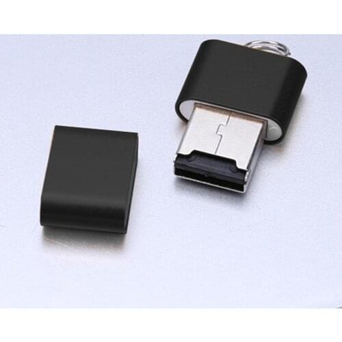 Mini Aluminium Alloy USB 2.0 T Flash TF Micro SD Memory Card Reader Adapter Computer Internal Storage Memory Cards Accessories
