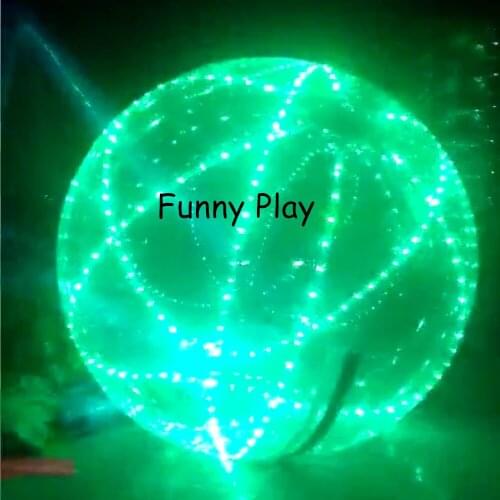 Pvc led inflatable Dance Balls globe Clear Bubble Inflatable Stage Dance Ball with colorful light Human hamster ball on water