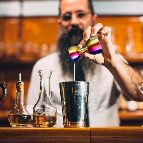 Stainless Steel Bar Jigger, 1Oz/2Oz Cocktail Jigger Measuring Cups, Color Mirror Polished Finish Design Bartending Tools