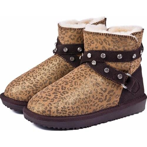 2021 new fashion 100% genuine cowhide leather snow boots australia classic women boots warm winter shoes for women