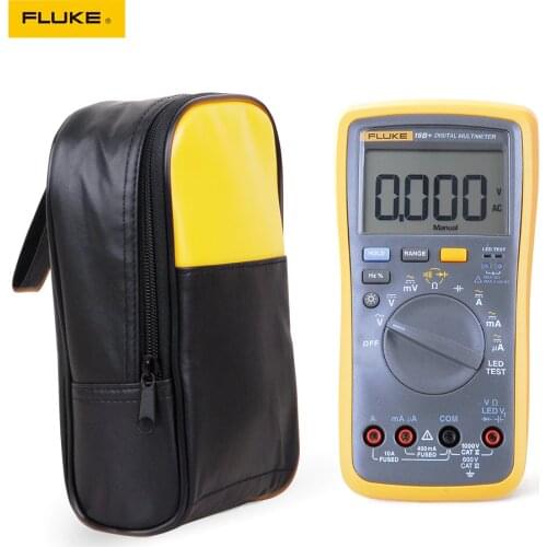 Original Fluke 18B+ Plus AC DC Voltage Current Digital Multimeter With Soft Case