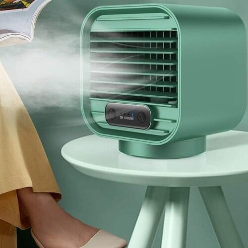Home Mini Air Conditioner Portable Air Cooler USB Personal Space Cooler Fan Air Cooling Fan Rechargeable Fan Desk