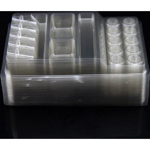 New Transparent Tattoo Ink Cup Holder 10Pcs/lot Tattoo Machine Pen Holder For Permanent Makeup Eyebrow Lips Caps