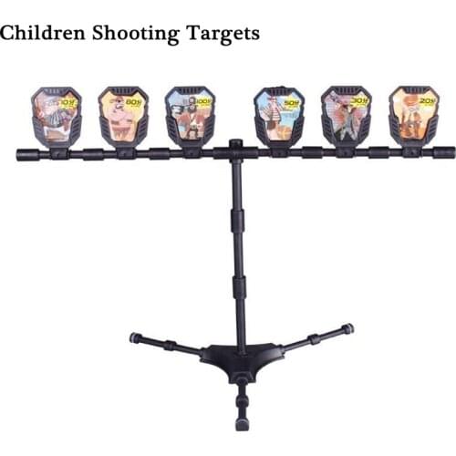 Reset 6Pcs Shooting Targets With Stickers Hunting Paintball Training Blasters Practice Accessories Toy