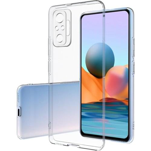 Redmi Note 10 Pro Silicone Phone Case For Xiaomi Redmi Note 8 2021 Note 10 Pro Max 10S Case Clear Transparent Cover Soft Coque