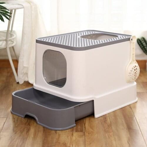 Litter Cat Enclosed Drawer Type Large Toilet Splash-Proof Goods Pet Accessories Dog House Indoor Litter For Cat Pot Pet Products