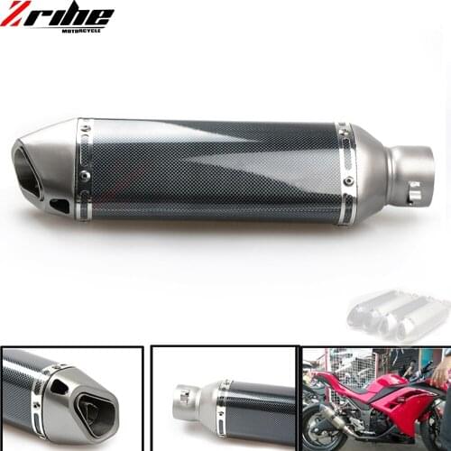 Motorcycle Exhaust Universal Muffler Motorbike 51mm Inlet Exhaust For Honda CB599 CBR900RR 600 Hornet 250 NC700 VTX1300 VTR250
