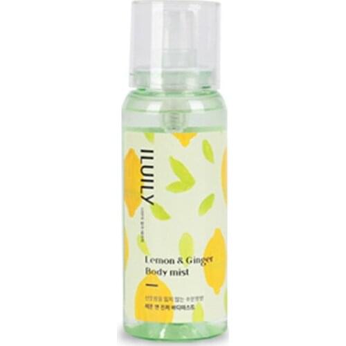 Body Mist-ILUILY Lemon &Ginger Body Mist Highly Long-lasing Moisturizing Shower Gel Bath Skin Care Body Care Korea Cosmetic