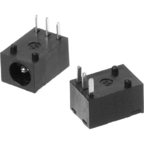 10pcs DC-003 3.5x1.3mm DC Power Jack Socket Connector 3-Pin Panel Mount Plug