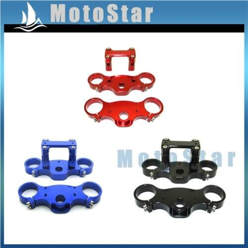 45/48-22mm CNC Aluminum Triple Clamp Set For Pit Dirt Bike Motorcycle Motorcoss