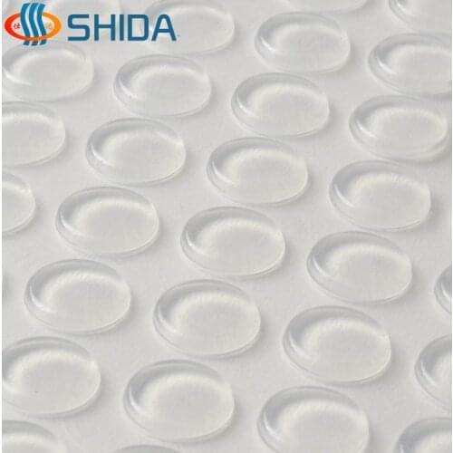640 PCS 12mm x 2mm Clear anti slip silica gel rubber bumper damper shock absorber 3M self-adhesive Silicone feet pads