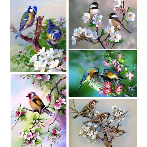 5d Diamond Painting Animal Bird Diamond Embroidery Full Drill Square Picture Of Rhinestones Home Decoration