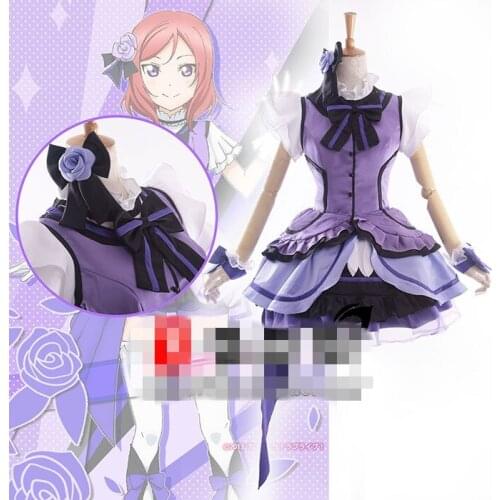 Anime Cosplay Costume lovelive kira kira sensation Nishikino Maki Singing Dress Women Dress A