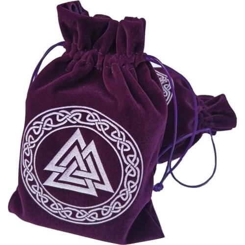 Velvet 12 Constellation Tarot Card Storage Bag Board Game Card Mini Drawstring Bag Board Game