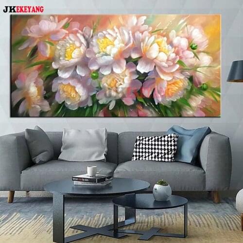 Large 5D Diy diamond painting flower Diamond Mosaic Rhinestone Diamond Embroidery cross stitch Y4400