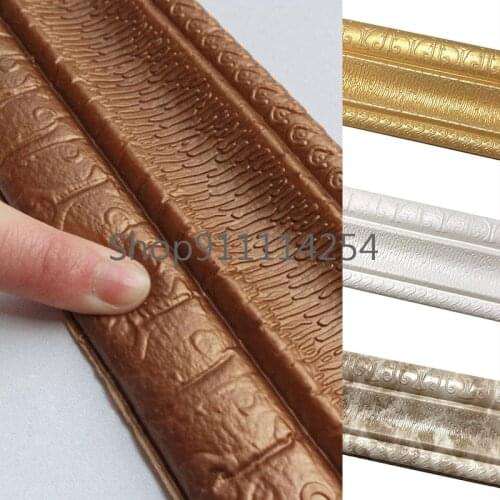 Color Skirting Wall Sticker Waterproof Moisture-proof Waist Line Sticker Ceiling Corridor Tv Frame Foot Line Foam Wall Sticker