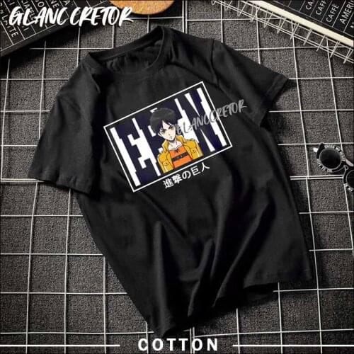 Attack on Titan Japan T Shirt Men Aesthetic Cute Cotton Cool Vintage T-shirt Harajuku Streetwear Camisetas Hombre Anime Tshirt