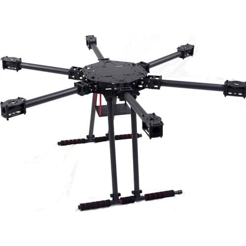 ZD700 700mm Ordinary and Upgrade Six-Axis Carbon Fiber Umbrella Folding Hexacopter Frame Kit with Landing Gear