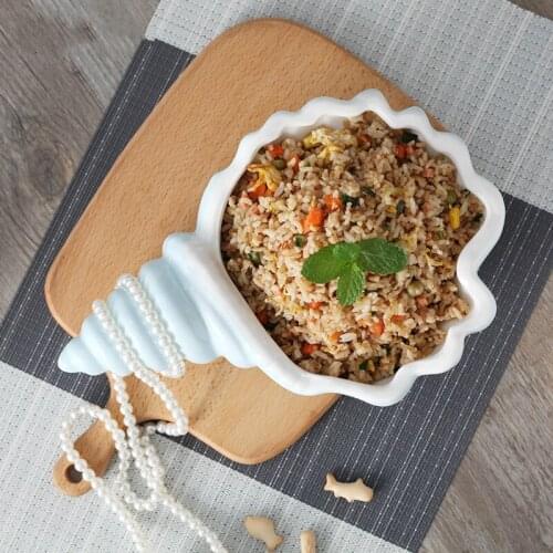 Creative Conch Porcelain Snack Plates Fruit Dishes Cake Plate Candy Dish Salad Tray Ceramic Tableware Decoration Dinnerware