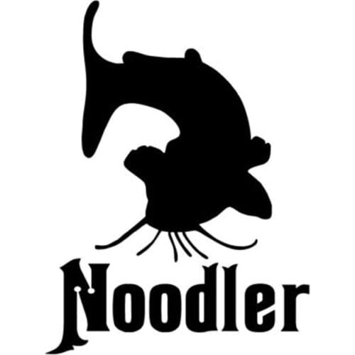Noodler Catfish Fishing Fashion Vinyl Car Sticker Motorcycle Decal S4-0036