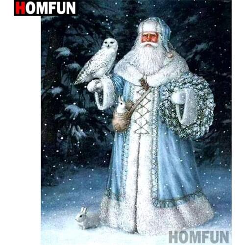 HOMFUN Full Square/Round Drill 5D DIY Diamond Painting "Santa Claus" Embroidery Cross Stitch 5D Home Decor A01292