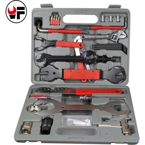 44PCS Mountain Bike Patchs Bicycle Accessories Maintenance Repair box diagnostic tools Kit Valuables Cycling Chain case DN176