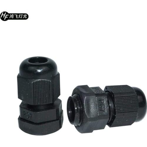 PG7 Nylon Plastic Cable IP68 Waterproof Fixed Connector PG7 Sealed Connector Gran Head Locking Screw Sleeve