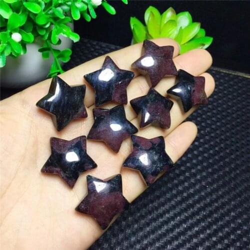 Natural Astrophyllite Garnet Hand carving star Crystal Gemstone For Meditation Chakra Healing Polished Gifts Natural Quartz Cry