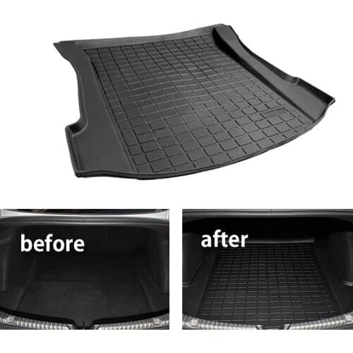 1pc for Tesla Model 3 Car Rear Trunk Rubber Storage Mat Front Trunk Floor Mat Cargo Liner Trunk Waterproof Protective Pad Decor