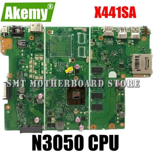 With 4G RAM + N3050 CPU X441SC Laptop motherboard For Asus X441SA X441SC X441S A441S Test original X441SC mainboard