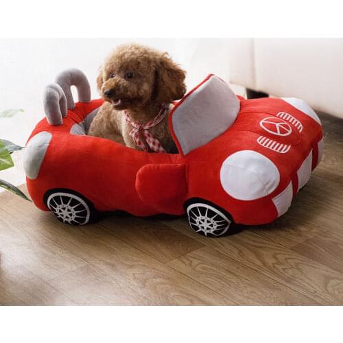Warm Cushion For Teddy Pet Dog Bed Car Shape Cat Nest Soft Puppy House Chihuahua Kennels Convertible Mercedes Kitten Padded Sofa
