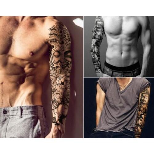 100pcs/lot Large Version Full Arms Transfer Tattoos Stickers Mix Styles Water-proof Temporary Tattoos Tattoos & Body Art HA1765