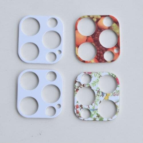 Blank sublimation Mobile phone Camera lens protect film for iphone 11/12 pro max 20 pieces/lot