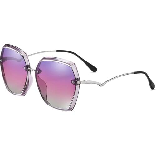 Vogue womens polarized sunglasses driving gradient eye glasses metal frame