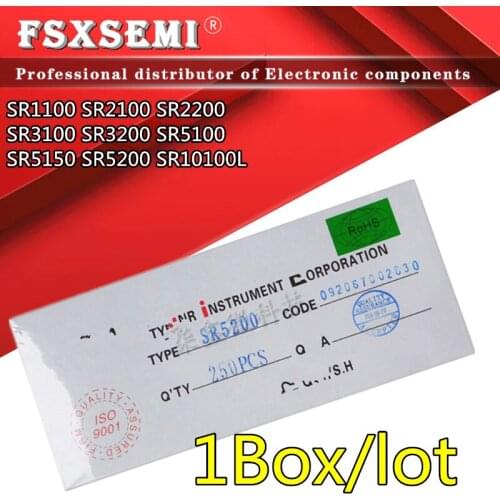 1Box/lot SR1100 SR2100 SB2100 SR2200 SR3100 SR3200 SR5100 SR5150 SR5200 SR10100L DO-15 rectifier Schottky diode