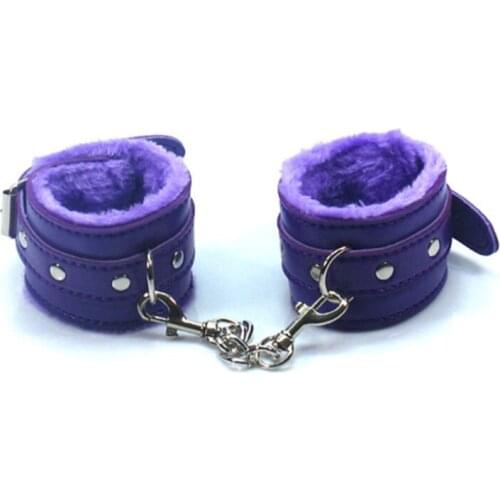 1PCS Sexy Plush Women Bdsm Bondage Feet Erotic Accessories Handcuffs Adult Sex Toys Women Alternative Toys Leather Toys