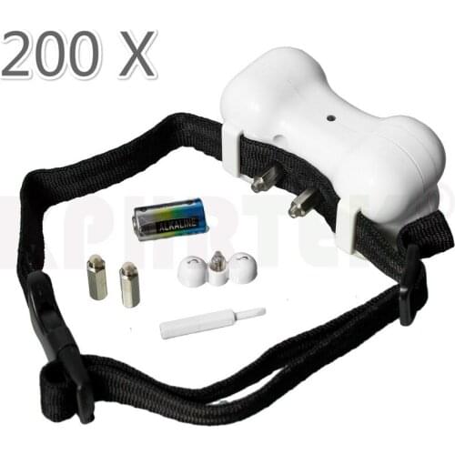 2018 New Arrival Kphrtek Training Collars Plastic Dog Trainings Bone Shape No Bark Collar 200pcs