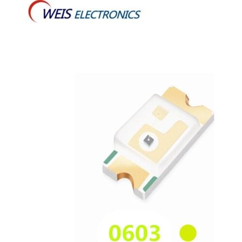 4000PCS 0603 YELLOW GREEN LED 1608 SMD LIGHT BEADS 568-572nm 2.0-2.2v 20mA 50-80mcd 120° Wholesale good quality lamp