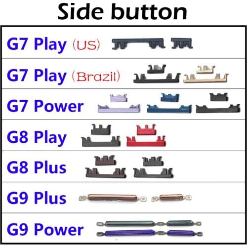 50Pcs,Power Button+Volume Side Button Key Set Replacement Part For Moto G7 Power G9 Power G8 G7 Plus Play G9 Plus G8 Power Lite
