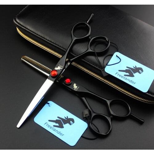 6.0 scissors cutting hair professional scissors hairdressing professional barber scissor haircut set japan thinning shears kit