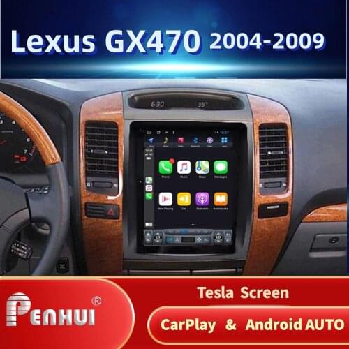 Tesla Car DVD GPS Player For Lexus GX470 (2004-2010) Car Radio Multimedia Video Player Navigation GPS Android 10.0 double din 5
