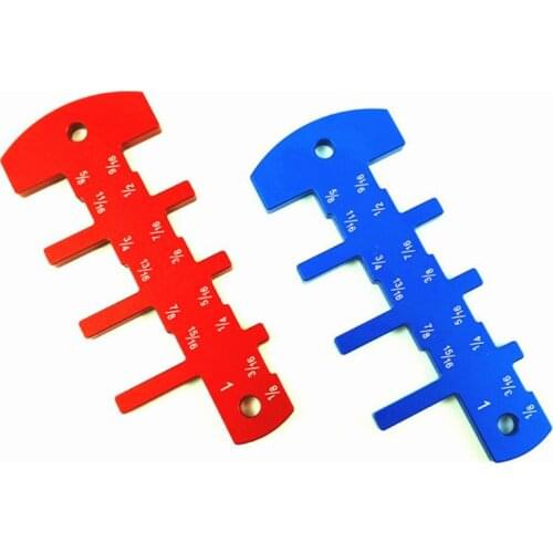 Height Gauge Imperial Inch Height Template Aluminum Alloy DIY Woodworking Tool