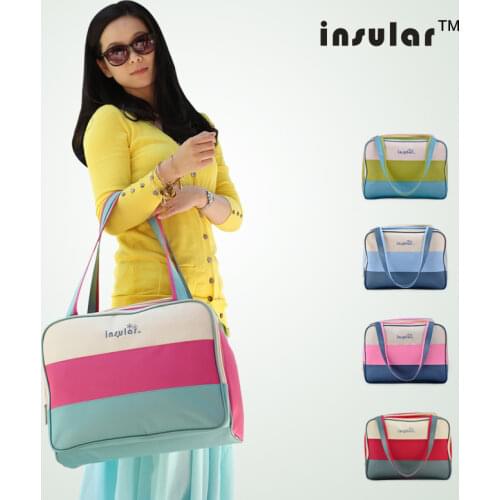 Insular Waterproof Baby Diaper Bag Durable Microfiber Nappy Stroller Bag Multifunction Mommy Chnaging Bags
