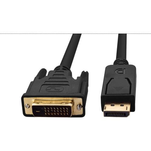 1.8M Professional DP to DVI Converter Cord Display Port Male to DVI-D 24+1Pin Male Monitor Display Adapter Cable