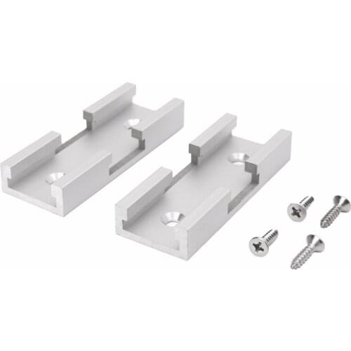 2Pcs T-Track Intersection Kit Aluminum T-Slot Connecting Parts Woodworking Tools